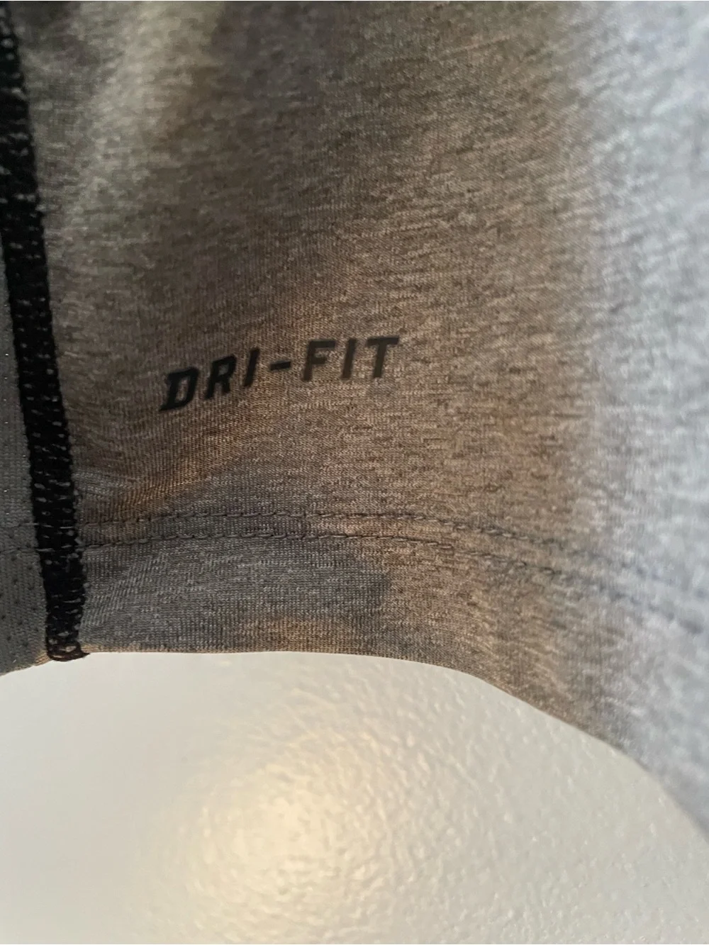 Nike Grey and Black Long Sleeve Athletic Tee